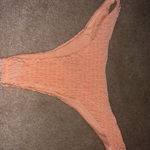 pink texture bikini bottoms